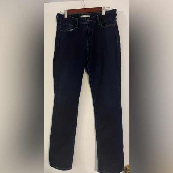 Levi's Pants - Women’s Dark Blue Straight-Leg Jeans